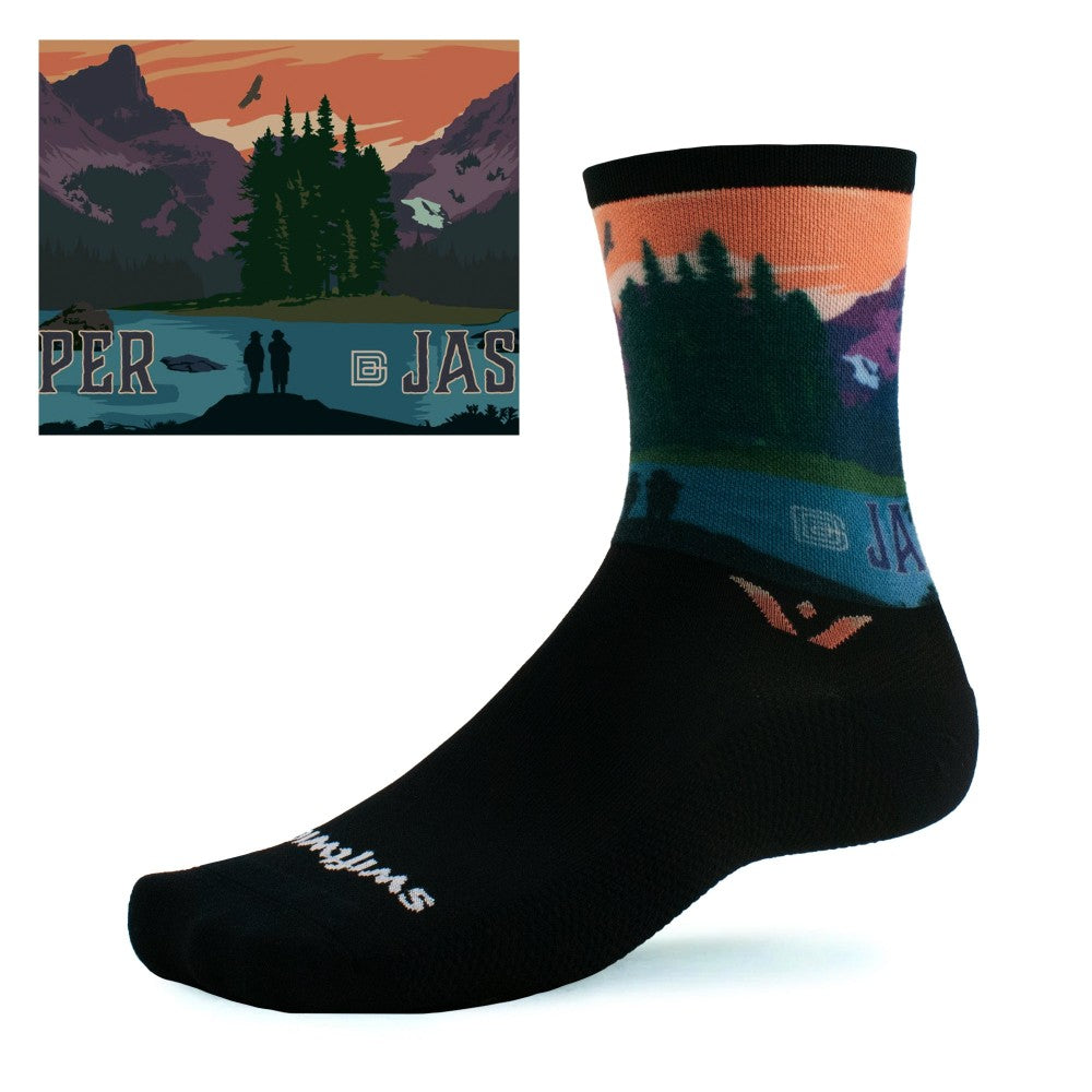 vision six impression socks Canadian parks, Banff edition