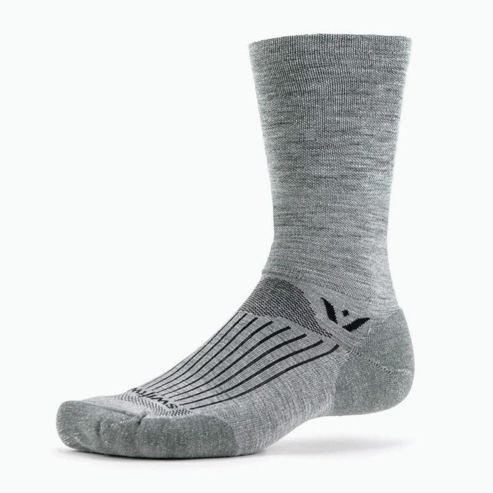 Swiftwick Pursuit Seven sock in heather grey