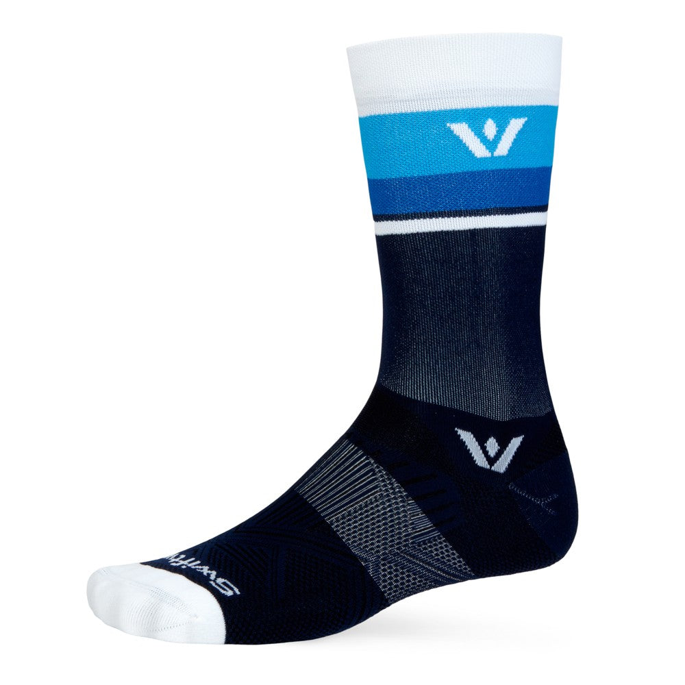 Chaussettes Cyclisme Swiftwick No-Show Blanches Taille L - Légères - Neuf