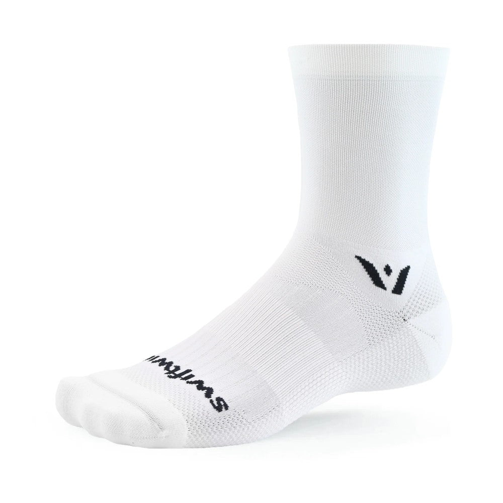 White Swiftwick Aspire Five sock