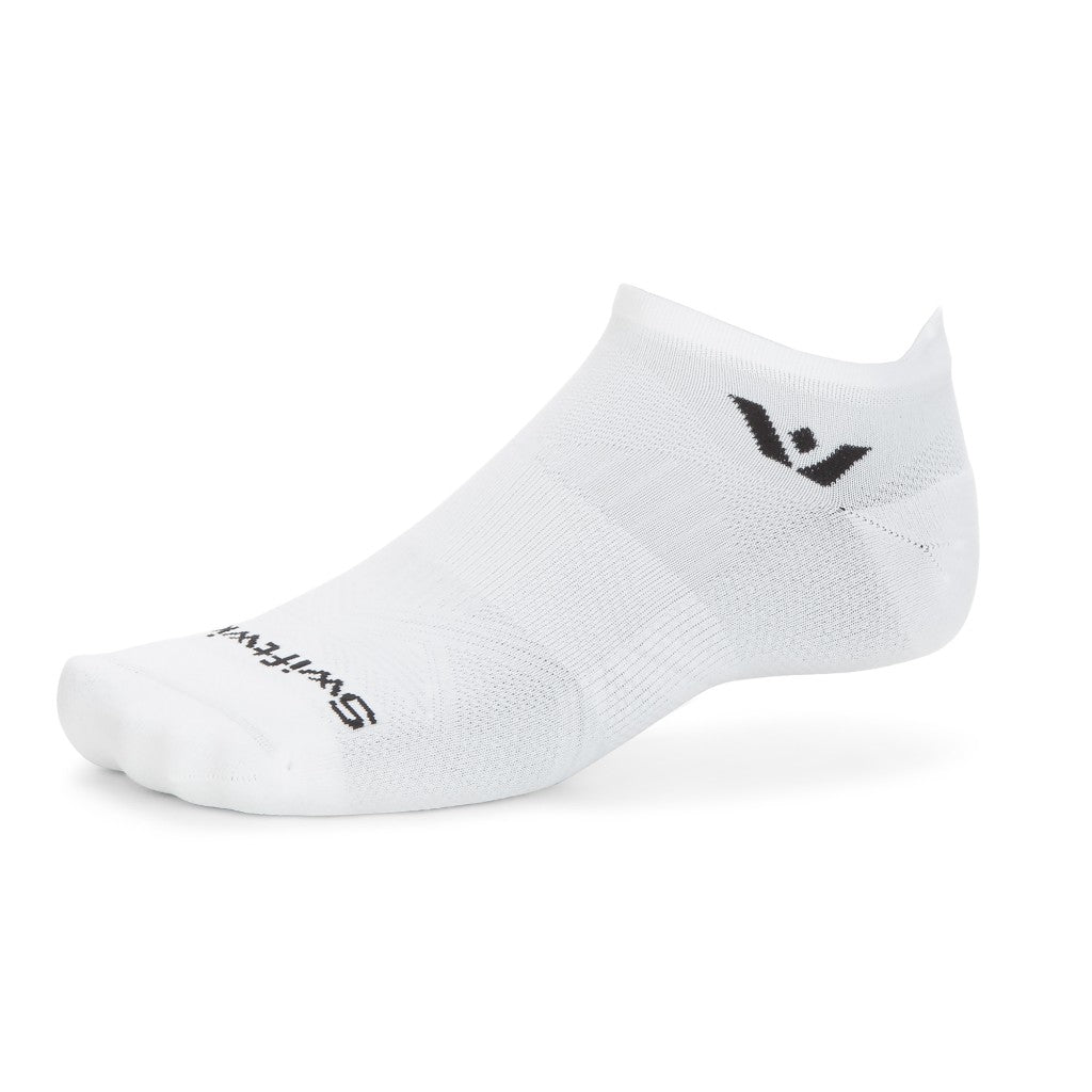White swiftwick aspire no show sock