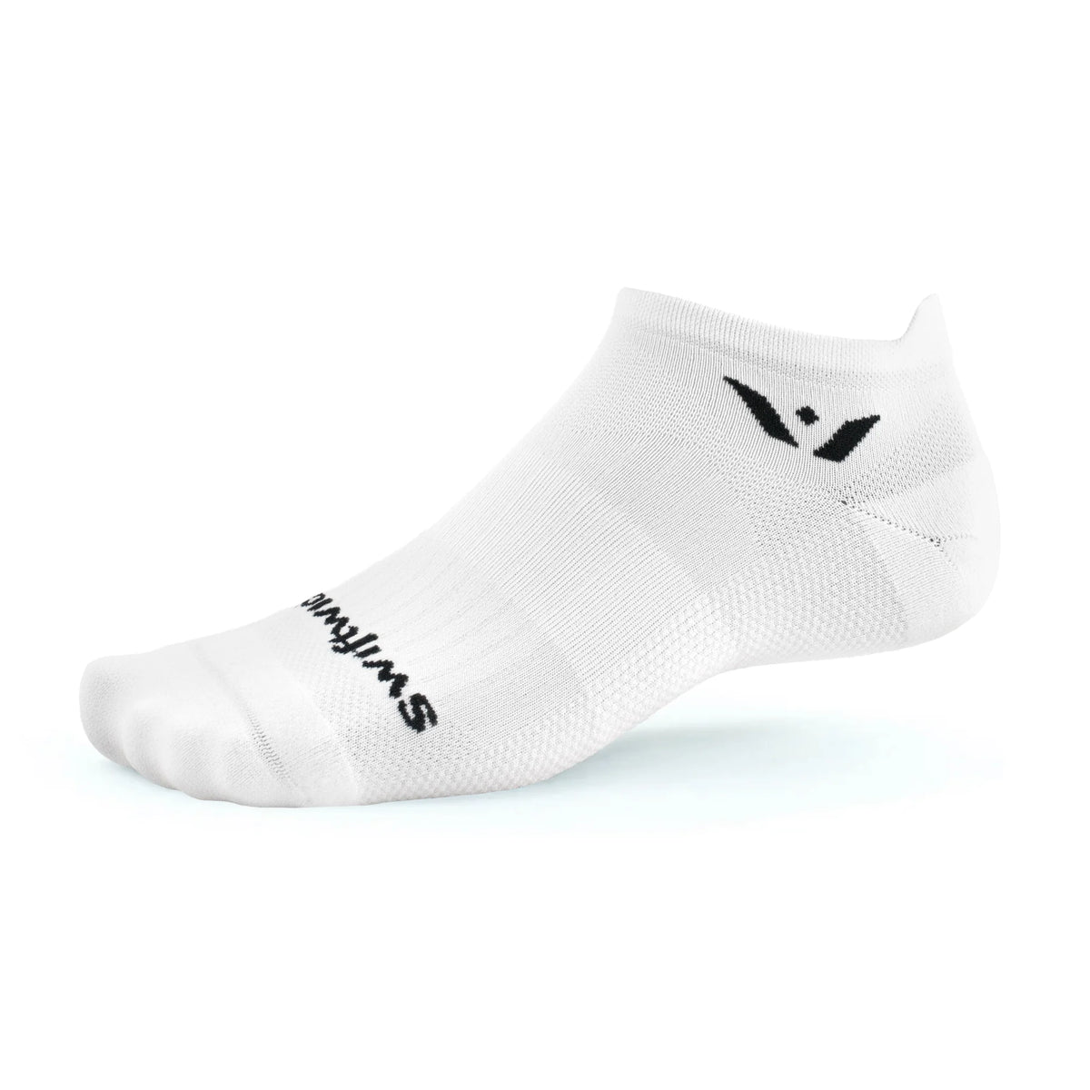 White swiftwick aspire no show tab sock