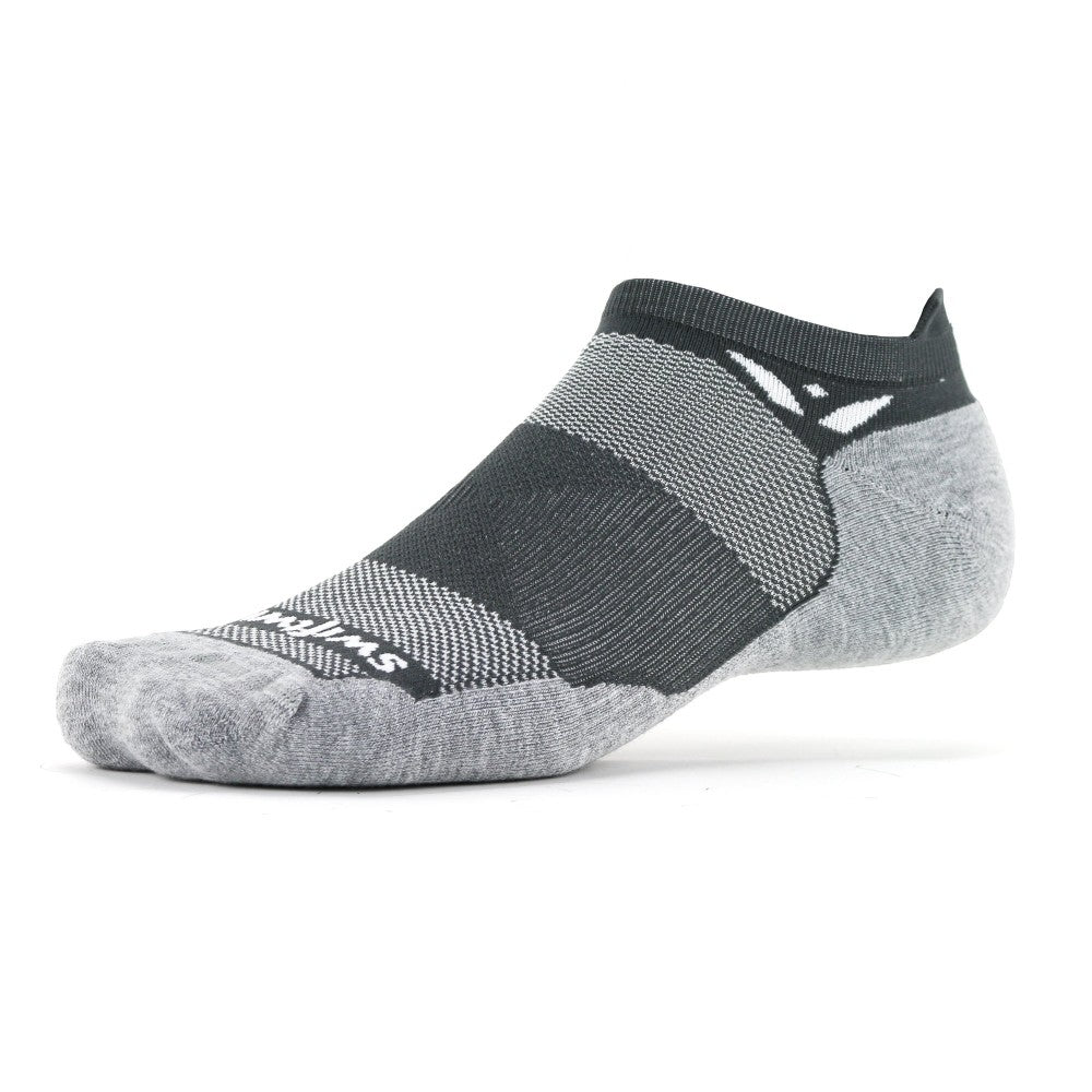 Swiftwick Maxus Zero Tab sock in grey