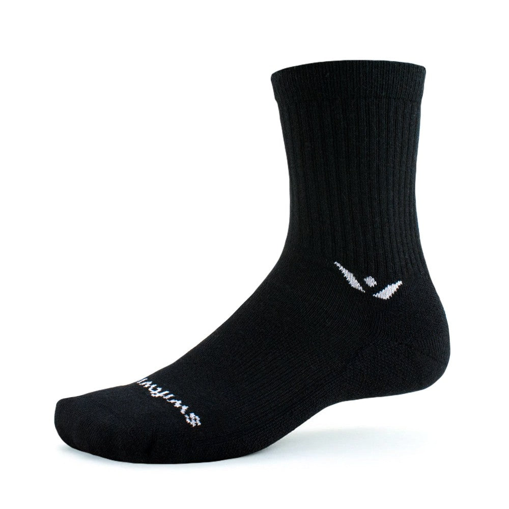 Pursuit hike six 6&#39;&#39; light cushion sock in black